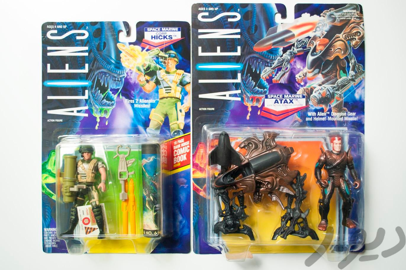 2 عدد اکشن فیگور ALIENS بیگانه - برند KENNER