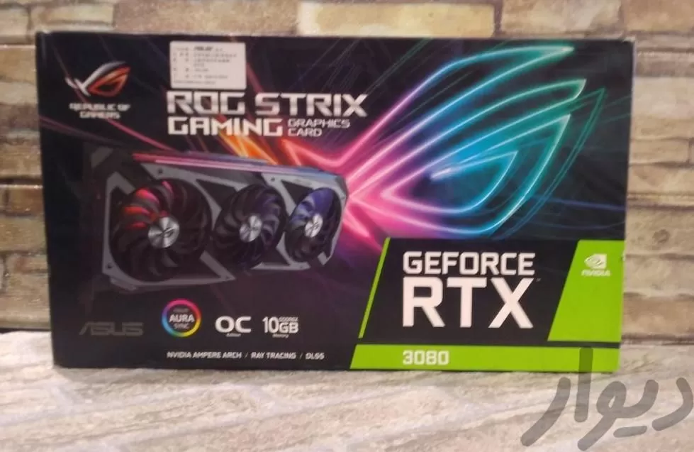 کارت گرافیکASUS ROG STRIX 3080 10G  با گارانتی