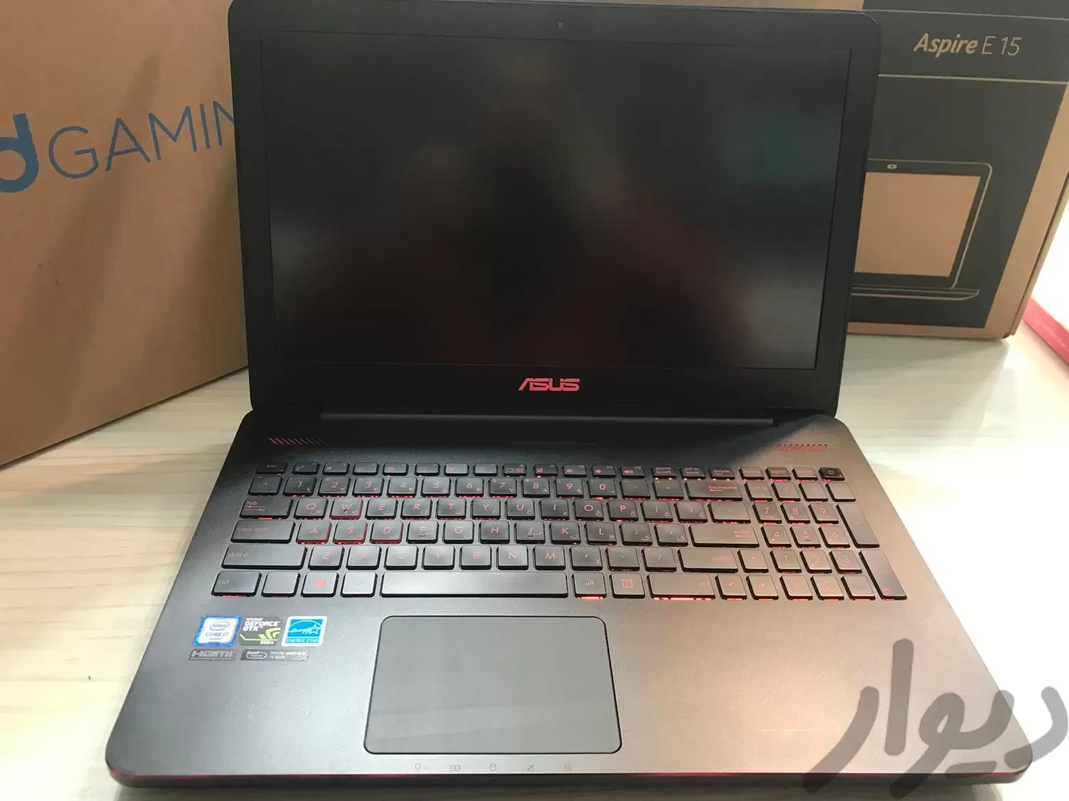 گیمینگ Asus GL552 i7HQ رم۱۶ گرافیک۴ GTX